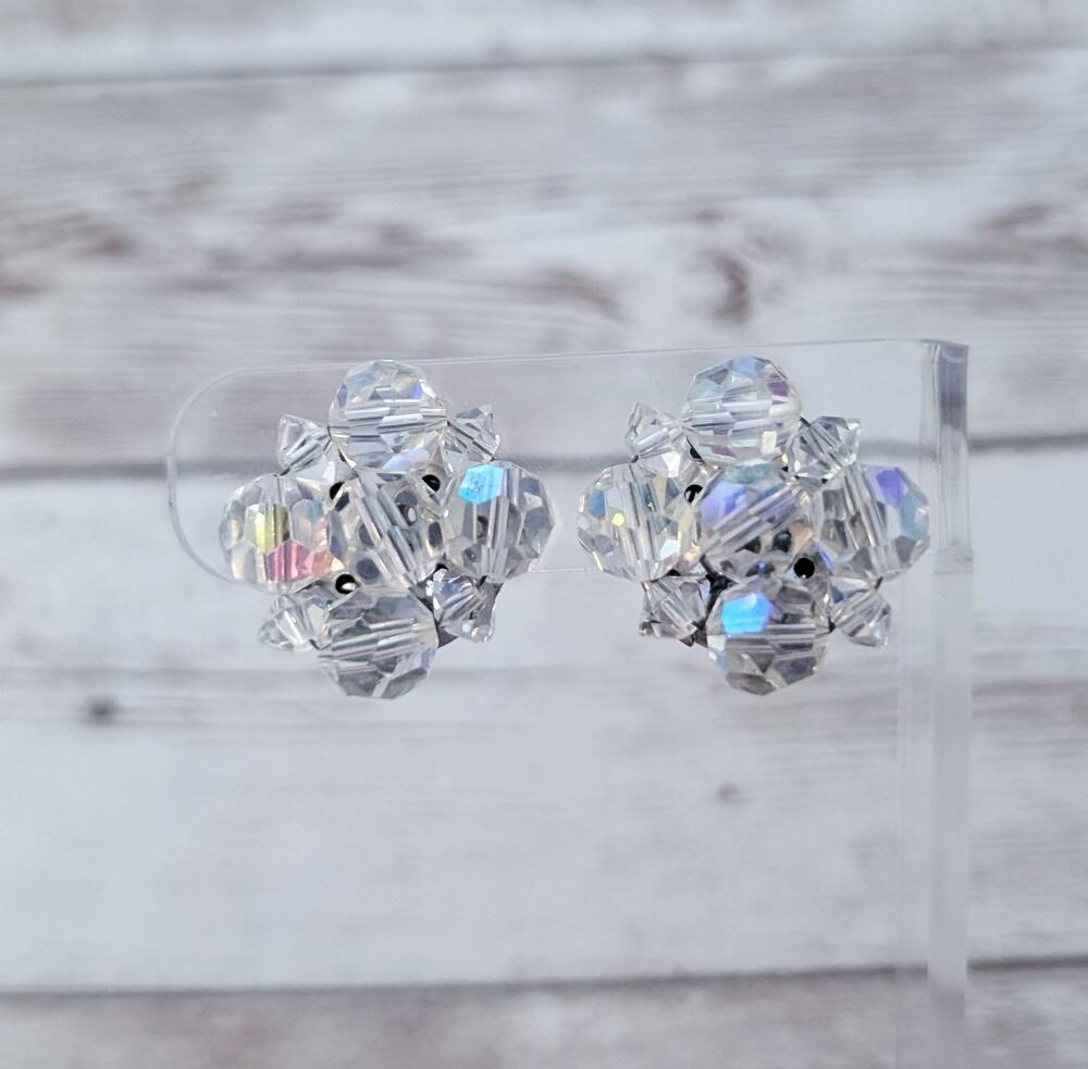 Vintage Clip On Earrings Stylish Cluster Earrings